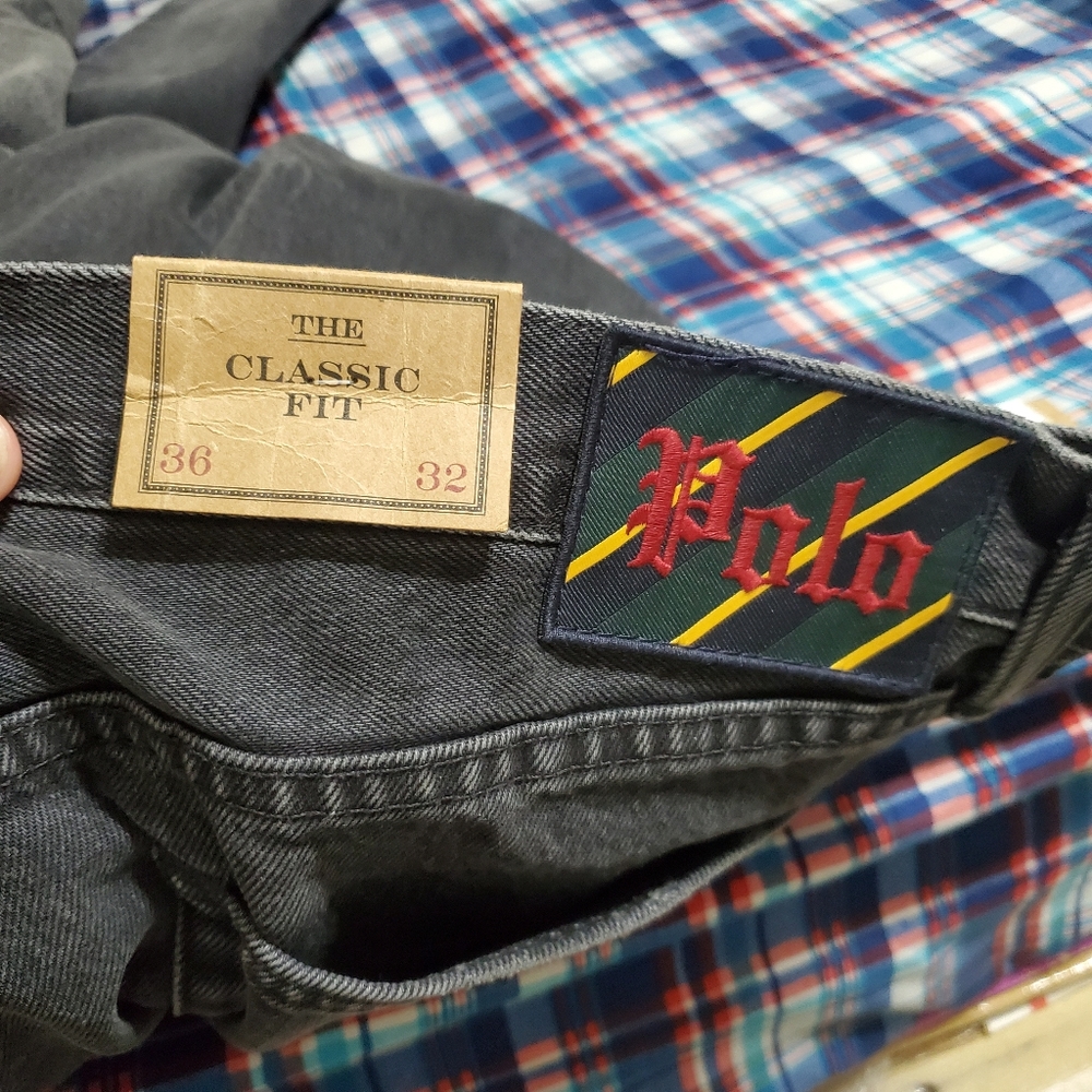 Polo Ralph Lauren RL Tigers Varsity P Graffiti Classic Fit Jeans - Picture 14 of 15